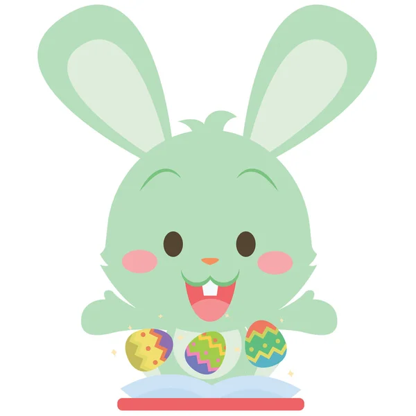 Коллекция зеленого кролика — стоковый вектор