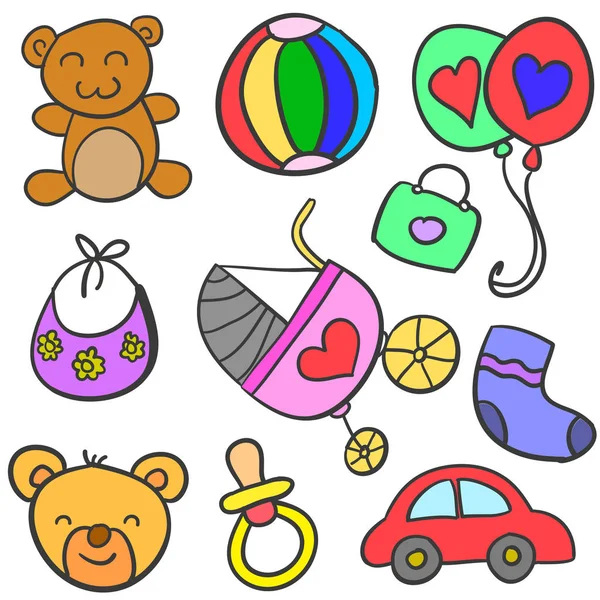 Vektör sanat bebek koleksiyonu ayarla