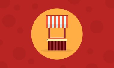 Sokak durak koleksiyonu hisse senedi vektör