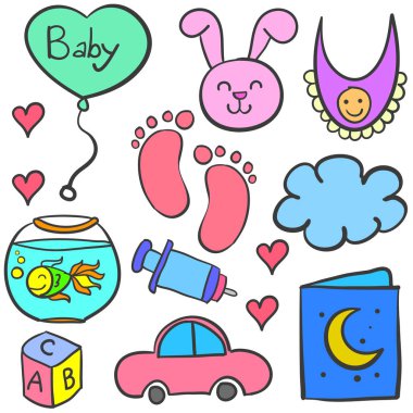 Oyuncak bebek temasının doodle