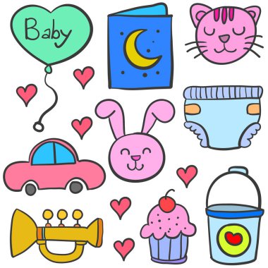 Doodle öğesinin baby Tema ayarla