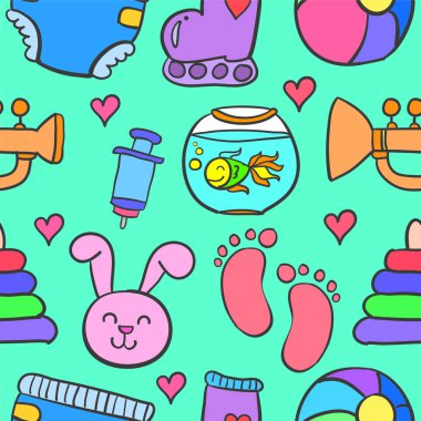 Öğe bebek tarzı doodle