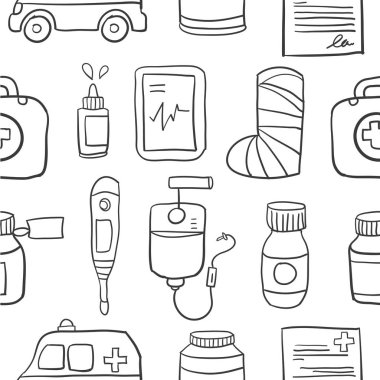 Nesne tıbbi tarzı doodle