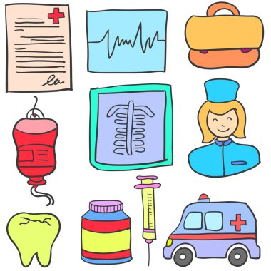 Nesne tıbbi koleksiyonunun Doodle