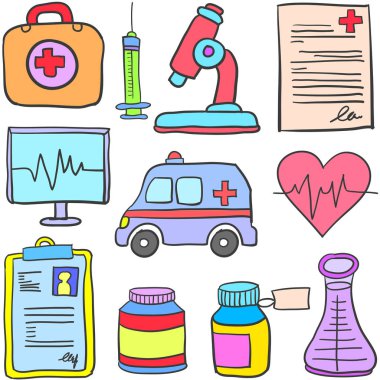 Tıbbi toplama stili silüeti