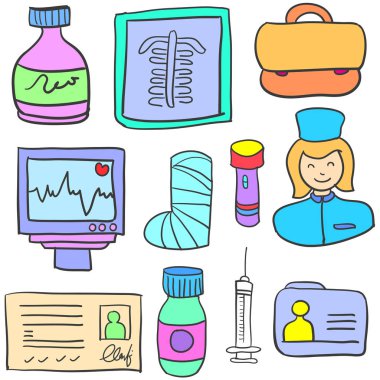 Tıbbi nesne karalamalar kümesi