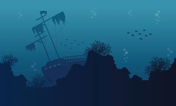 Sualtı Koleksiyonu manzara gemi silueti