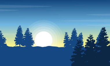 Sabah Ladin peyzaj siluetleri