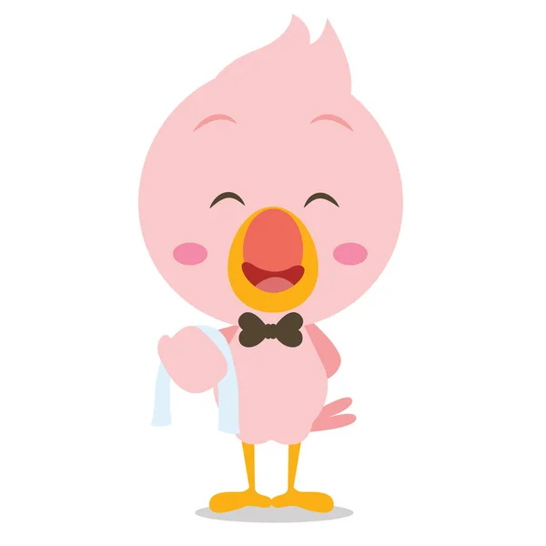 Charakter des Flamingo-Designstils — Stockvektor