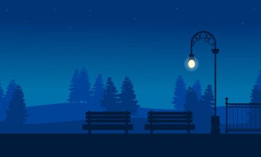 Bahçe peyzaj sandalyeye silüeti