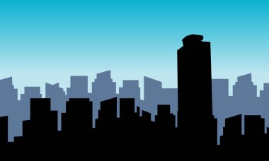 Sahne binası Meksika silüeti