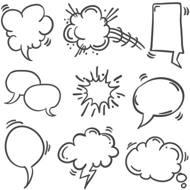 Metin balon stil kümesinin