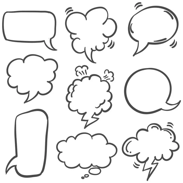 El çizmek metin kabarcık koleksiyonu