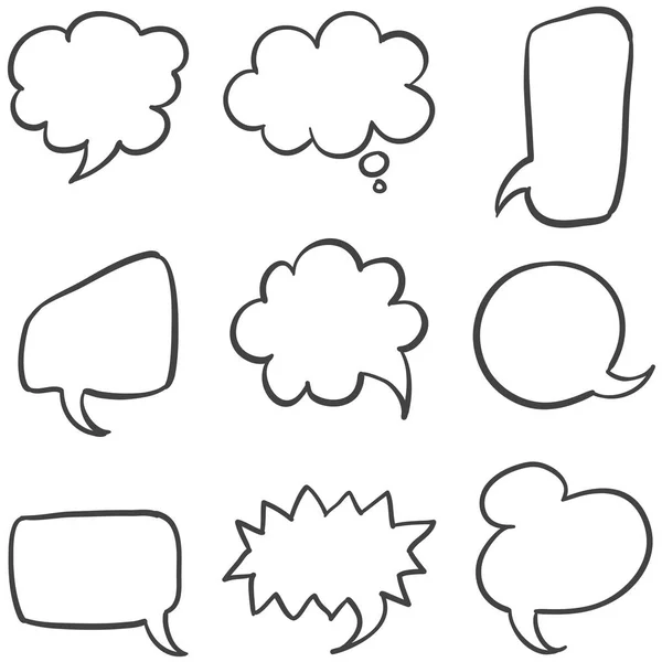 Vektör sanat konuşma balonu el çizmek