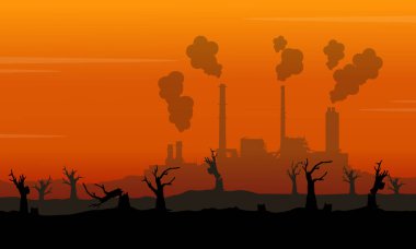 Orman yangın ile peyzaj sanayi