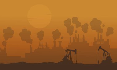 Kötü çevre sanayi ve sis