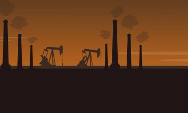 Sanayi kirliliği manzara ile kötü çevre