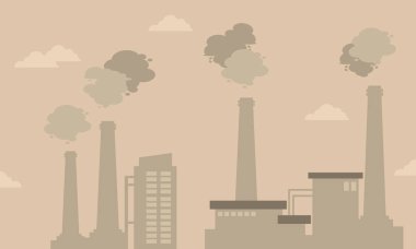 Kirliliği sanayi kötü çevre siluetleri