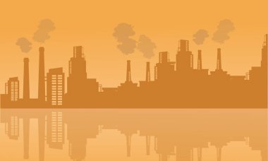 Arka plan sanayi yansıması ile