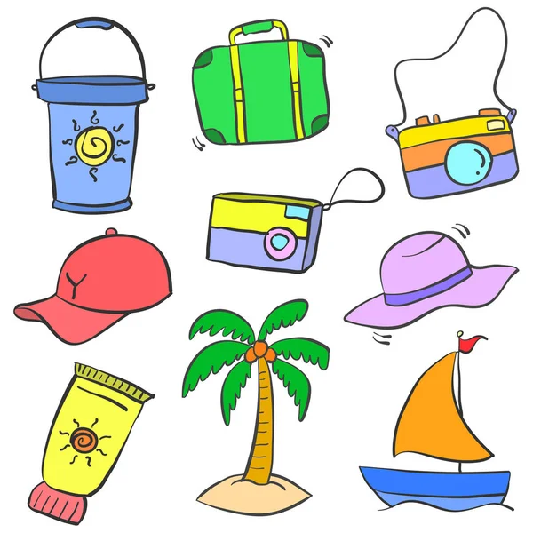 Yaz tatil nesnesinin Doodle