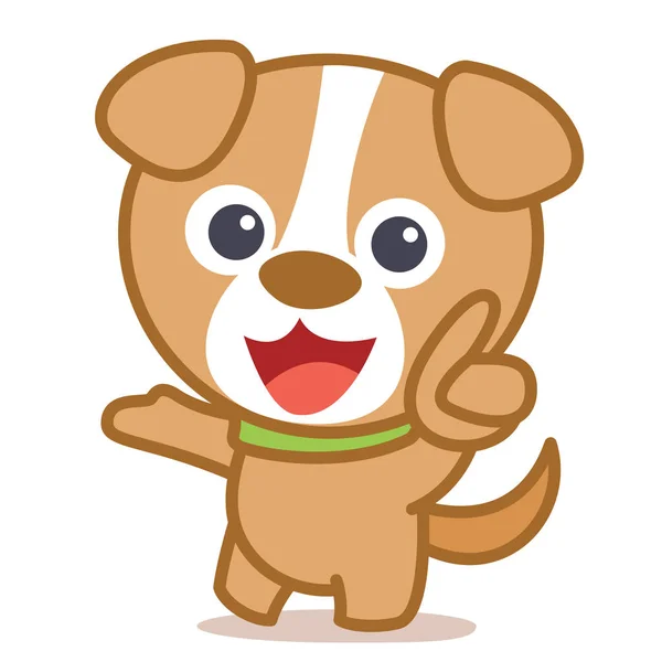 Funny pes kreslené vektorové umění — Stockový vektor