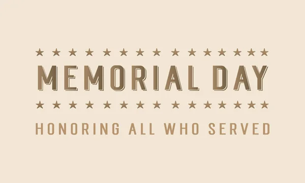 Happy memorial day style background — Stock Vector