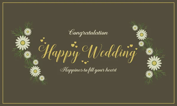 Wedding card design style collection — Stock Vector