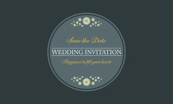 Collection mariage invitation style carte — Image vectorielle