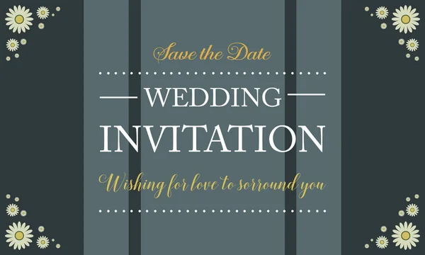 Collection stock carte d'invitation de mariage — Image vectorielle