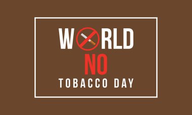 Hiçbir tütün gün afiş vektör düz dünya