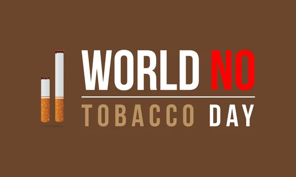 Mondo no tabacco giorno stile sfondo — Vettoriale Stock