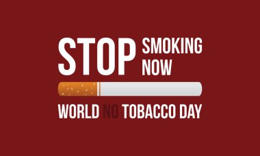 Hiçbir tütün gün afiş sigara durdurmak