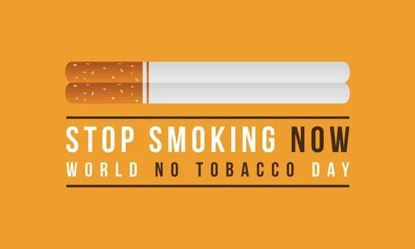 Achtergrond geen tabak dag illustratie vector — Stockvector