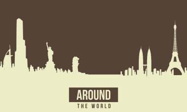 Tema seyahat arka plan toplama