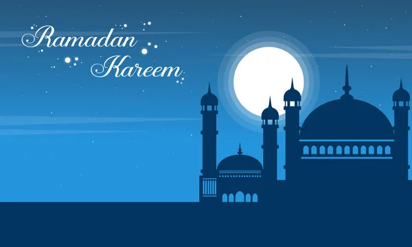 Tarjeta de felicitación estilo Ramadán Kareem — Archivo Imágenes Vectoriales