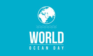 Okyanus gün vektör çizim arka planı