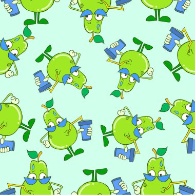 Armut meyve arka plan deseni