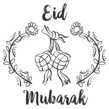 Eid Mubarak için tebrik kartı