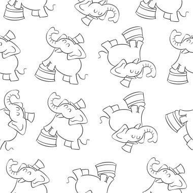 Fil el Doodle çizmek sirk