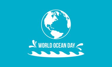 Arka plan stili dünya okyanus günü için