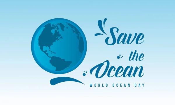 背景世界の海洋日グラフィック コレクション — ストックベクタ