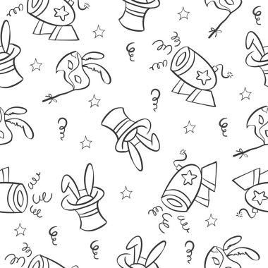 Sirk şirin el Doodle çizmek stili