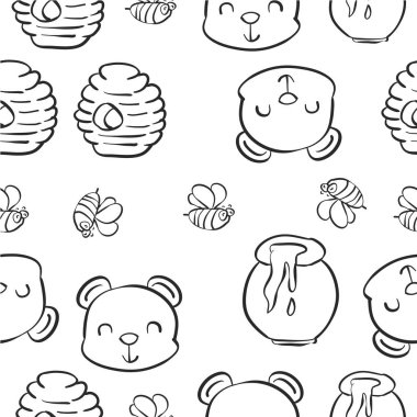 El çizmek ayı bal desen stili