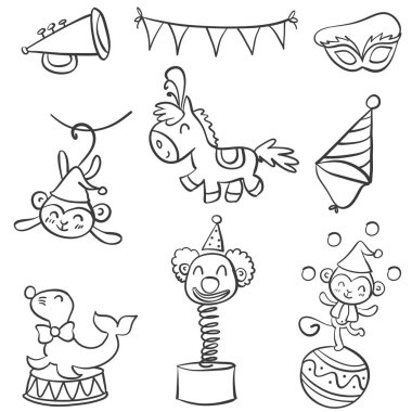 Doodle stil öğesi sirki