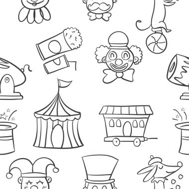 El çizmek nesne sirk Doodles