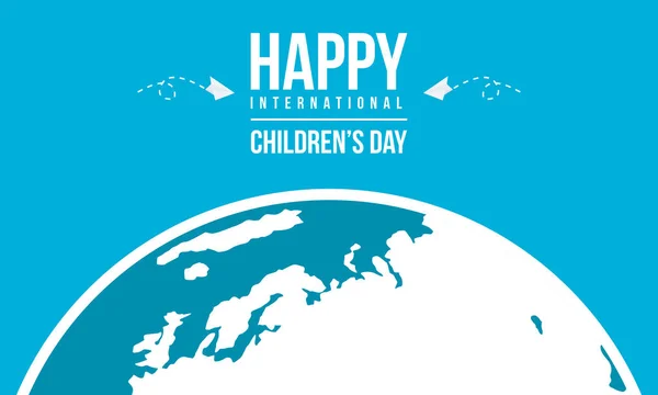 Feliz día internacional de los niños antecedentes — Vector de stock