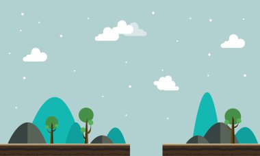 Koleksiyon sahne arka plan oyun stili