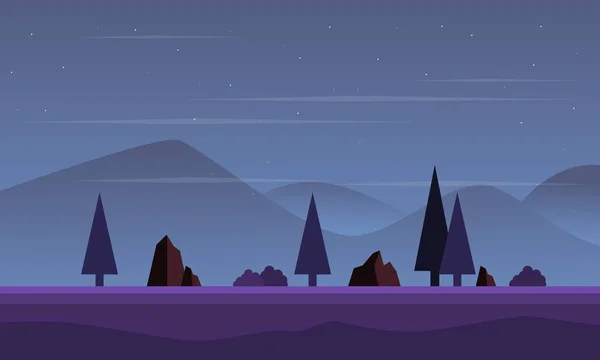Collection fond de jeu paysage montagne — Image vectorielle