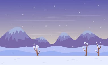 Arka plan kış oyun sahne