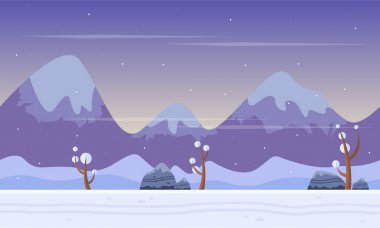 Dağı'nda kış ile oyun arka plan